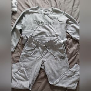 Reebok Light Gray Sweatshirt And Jogger